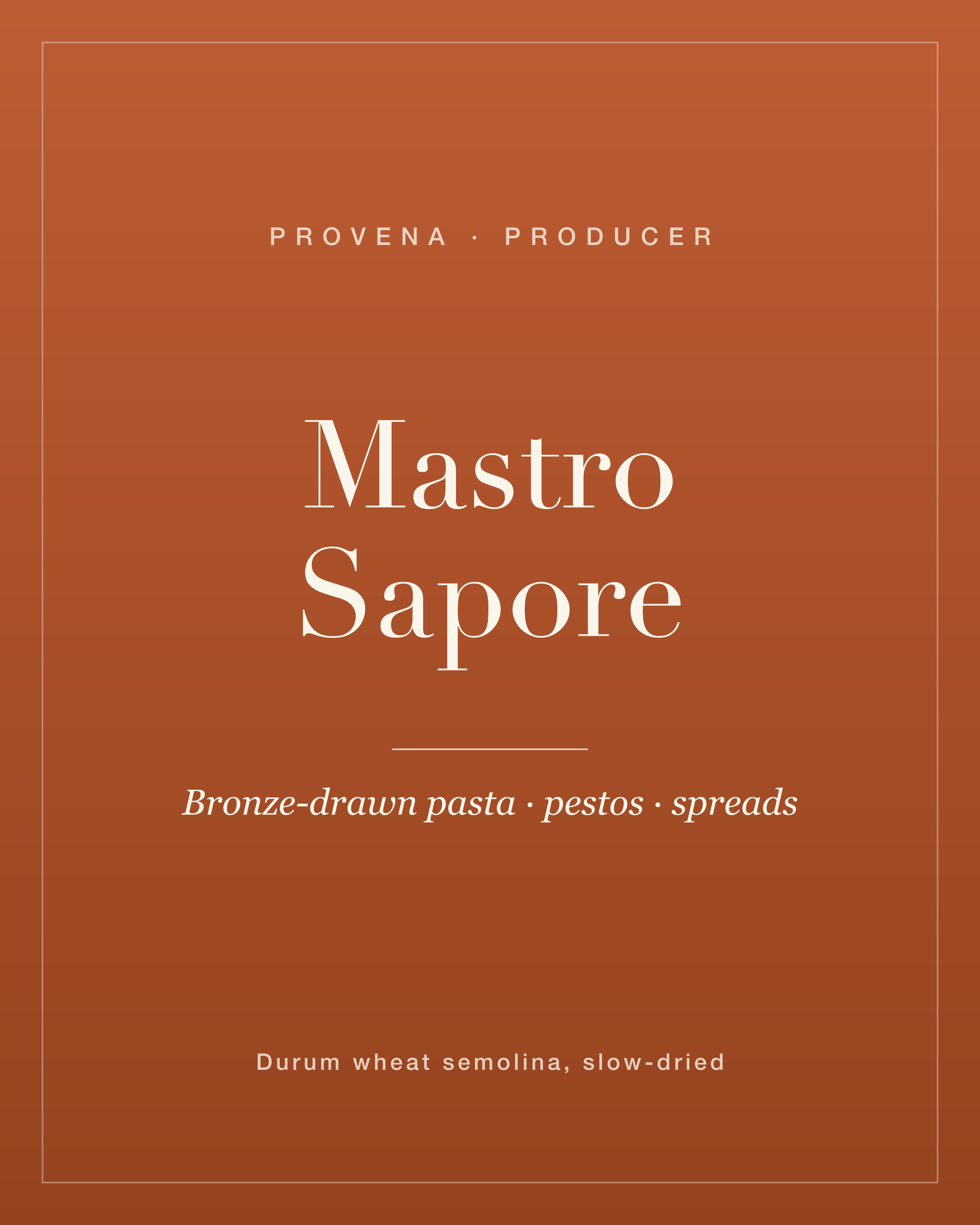 Mastro Sapore — Provena producer