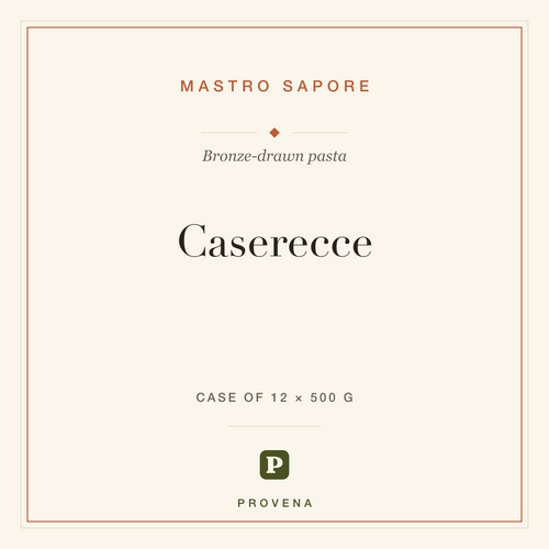 Caserecce — Mastro Sapore, Provena label