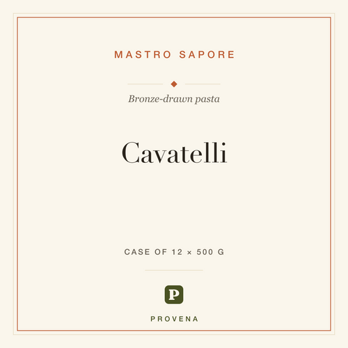 Cavatelli — Mastro Sapore, Provena label