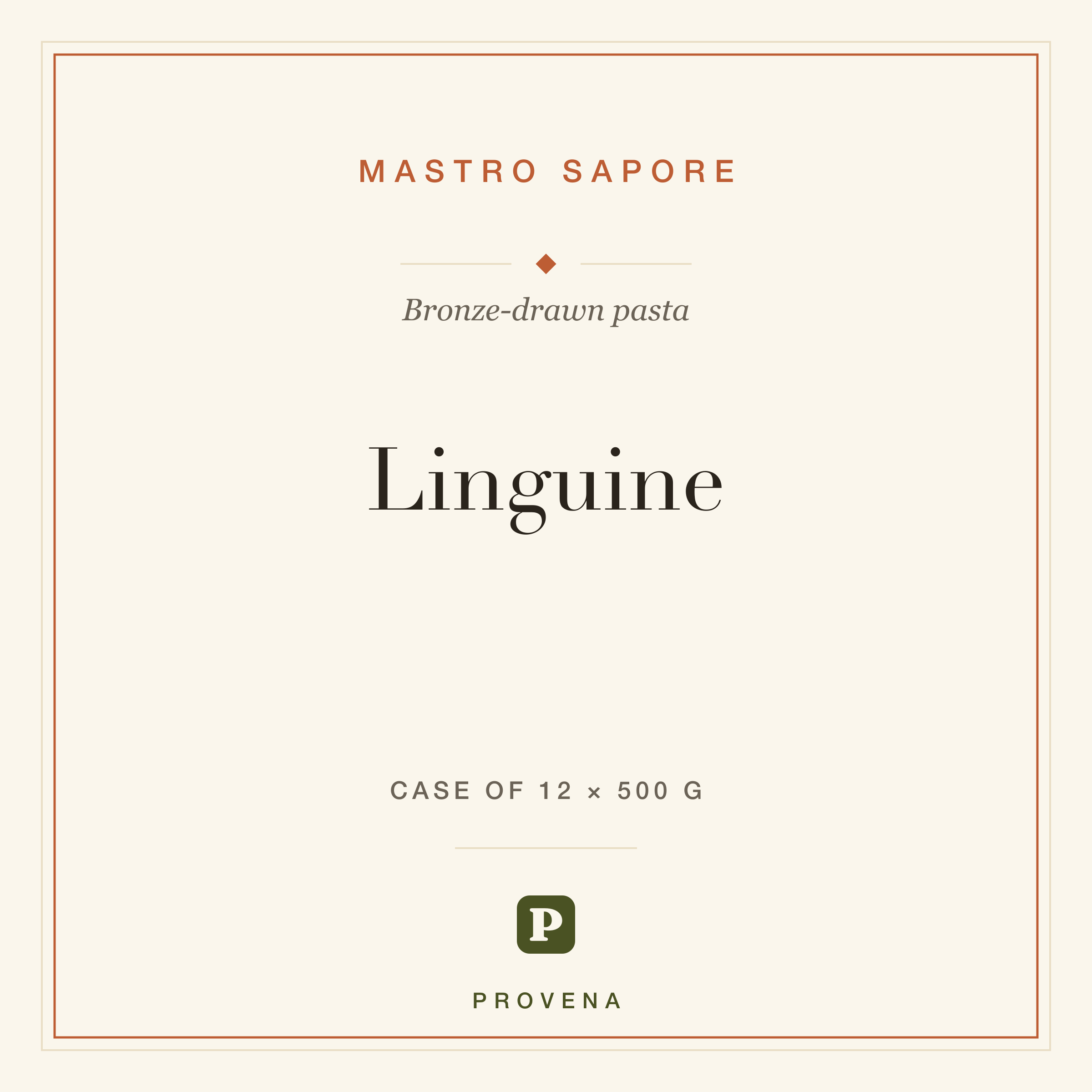 Linguine — Mastro Sapore, Provena label